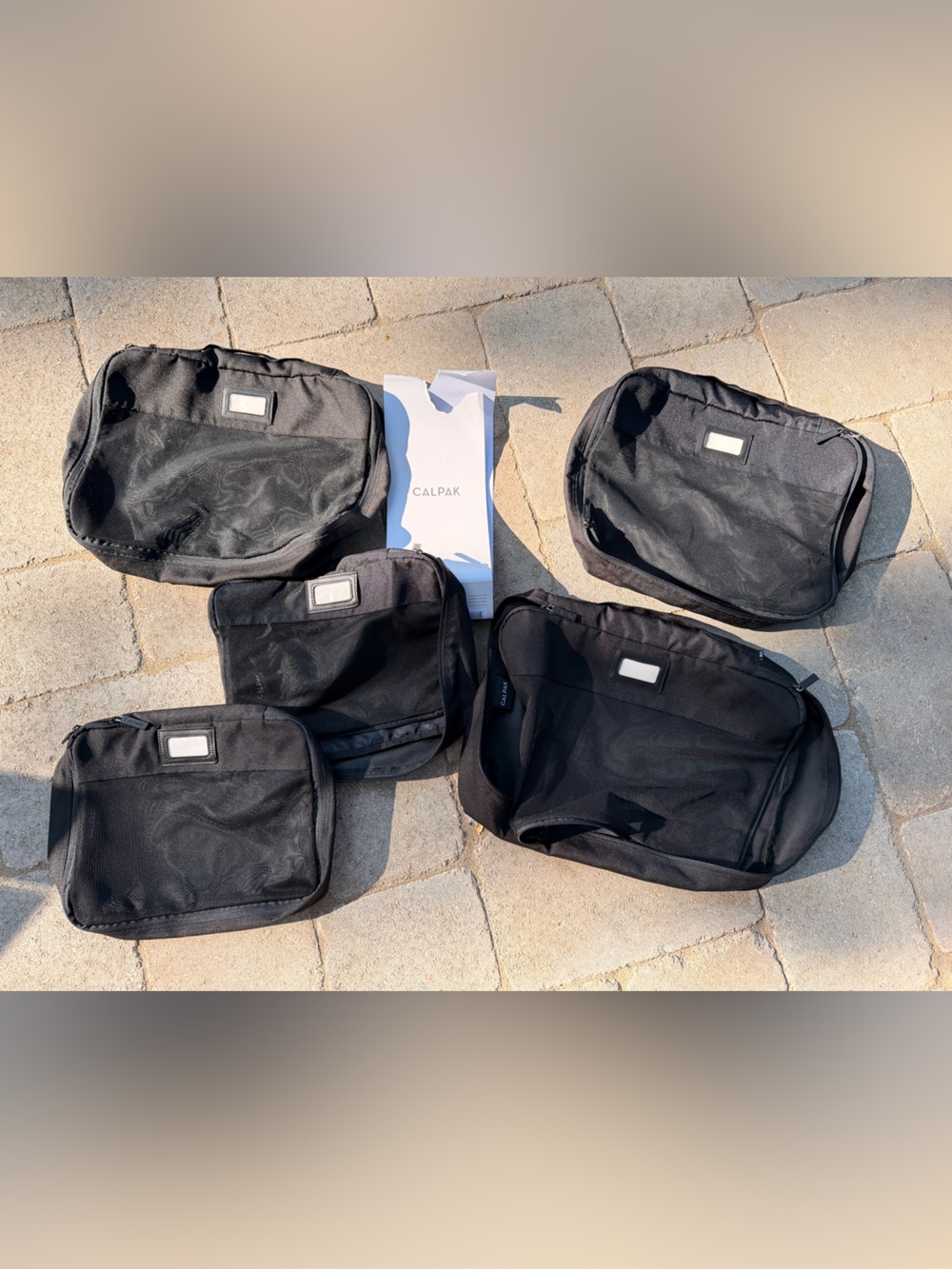 Calpak Black Travel Packing Cube Set - 5pc Organizer